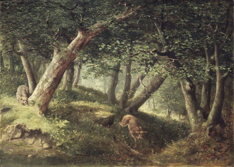 William Holbrook Beard In the Forest